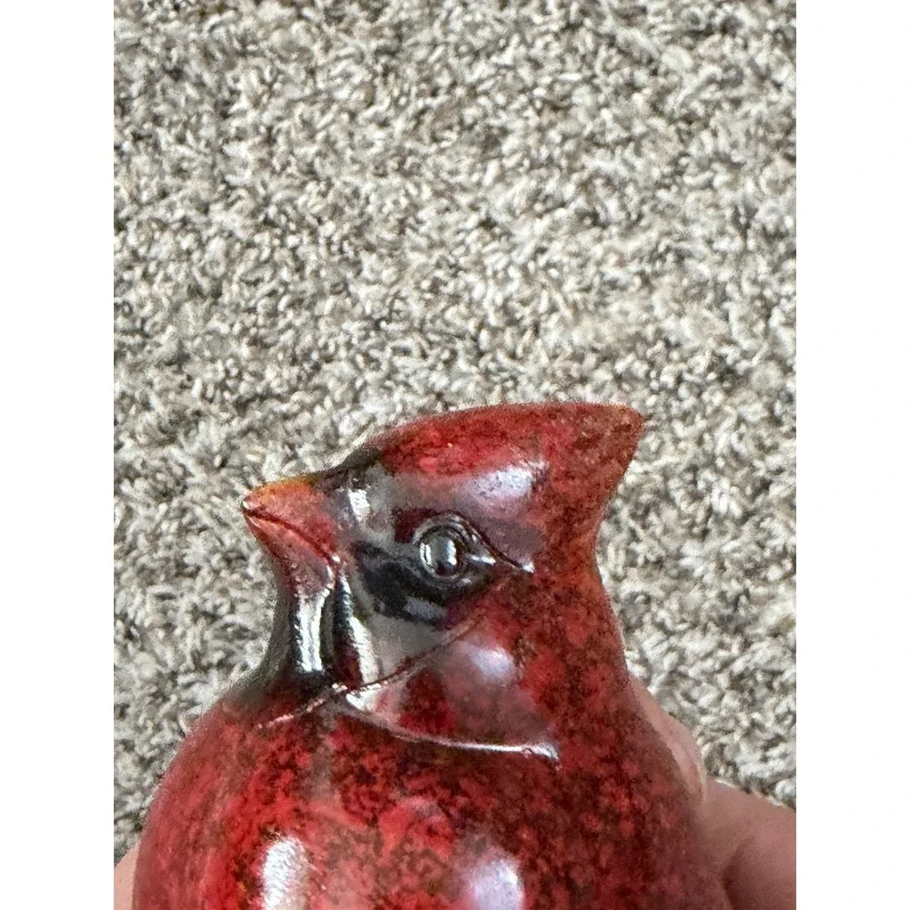 Red Cardinal Resin Figurine Garden‎ Christmas Decor Collectable TII Collection